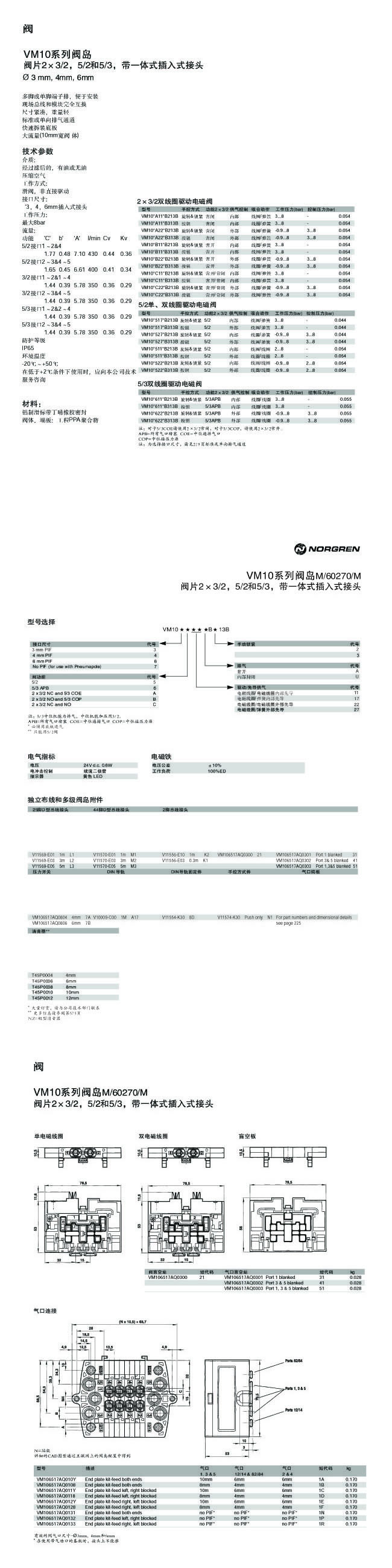 VM10系列閥島M-60270-M